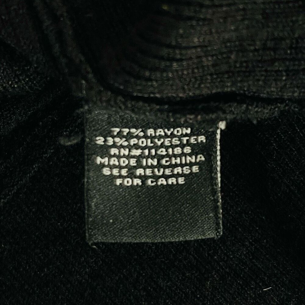 Verve Ami Long Black Open Front Cardigan size Small - Picture 10 of 11